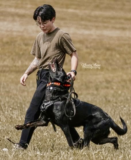 Elijah Loeffler and Jikininki vom Konigshaus "Yuji" BH-VT, BT